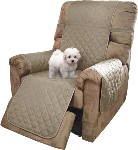 Vista 108 de U-NICE HOME Funda para sillón reclinable, reversible, con correas elásticas, resistente al agua, protege de perros y mascotas, sillón pequeño