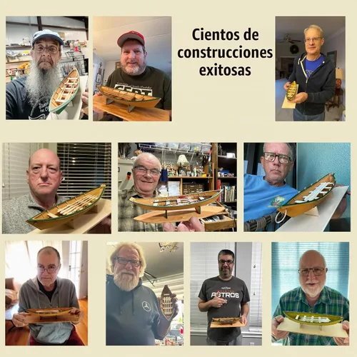Vista 7 de Lowell Grand Banks Dory - Kit de barco de madera a escala 1:24 con piezas de tilo cortadas con láser, planos e instrucciones detallados, base