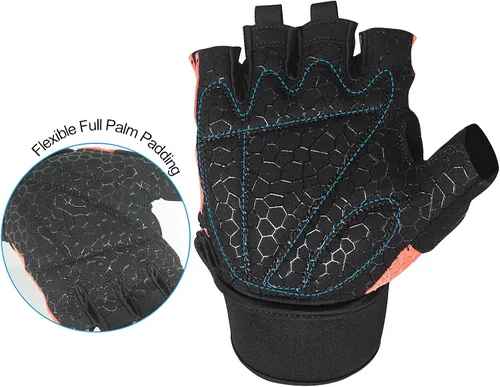 Vista 2 de Luwint Ventilated Workout Gloves, Flexible Full Palm Wrist Support for Men and Women Exercise, Weight Lifting, Gym, Cycling