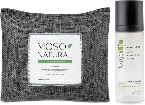 Vista 11 de Moso Natural Ambientador y desodorante para automóvil, absorbente de olores de carbón de bambú de larga duración, eliminador de olores no tóxico