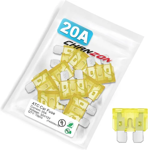 Vista 24 de Chanzon Fusible de cuchilla ATC con certificación UL de 10 piezas (estándar ATO APR) 2A golpe rápido Auto Fuses Fast Blow for Automotive Car RV