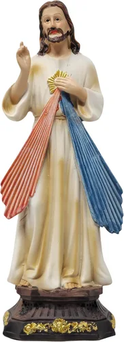 Vista 4 de DVDMATINEMOVIES - Estatua de resina de la Divina Misericordia, varios tamaños, material de resina, estatua de Divina Misericordia, decoración