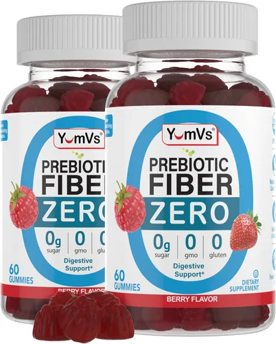 Vista 8 de YumVs - Gomitas de fibra sin azúcar para adultos, suplemento de fibra prebiótica de 0.11 onzas para la salud intestinal y digestiva, aptas