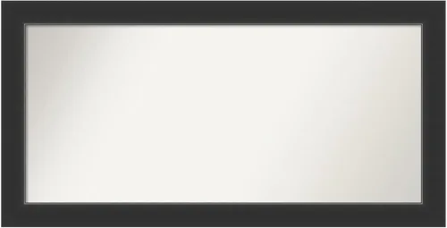 Vista 138 de Amanti Art Espejo personalizado, espejo de baño negro Astor, espejo de pared o espejo de tocador de baño sobre el fregadero (25 x 25 pulgadas)