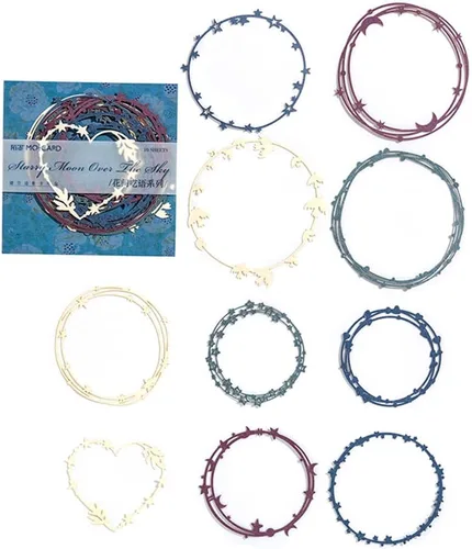 Vista 2 de Calcomanías para kit de álbumes de recortes, cuadros azules, papel estético, diario, agenda, diario, suministros decorativos, 50 unidades/paquete