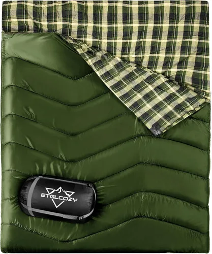 Vista 13 de XL Queen Size Double Sleeping Bag for 2 Adults Camping