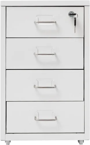 Vista 11 de TFCFL 4 Drawer Metal File Cabinet, 11.02lb/Drawer,Lockable Top(Black)