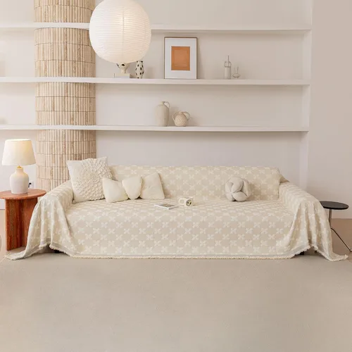 Vista 33 de STACYPIK Jacqurad - Fundas de sofá reversibles y duraderas para mascotas, fundas de sofá geométricas con orejas de trigo, protector de muebles gris