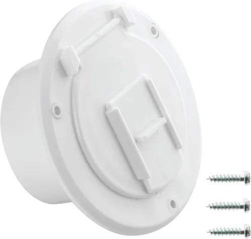 Vista 16 de Halotronics Escotilla redonda eléctrica de 4 1/4 pulgadas para cables de 30 amperios de RV (negra)