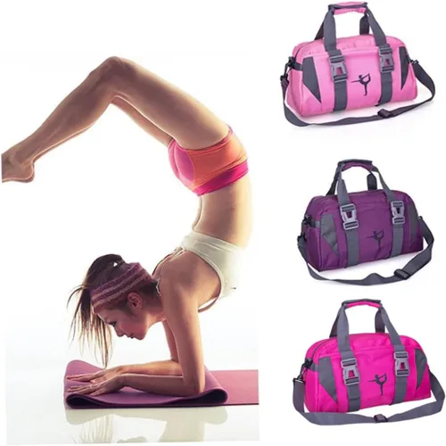 Vista 4 de Bolsas de lona de baile, bolsas de gimnasio deportivas para niñas, bolsa de baile para niños y niñas, para yoga, baile, jazz, ballet, hip hop