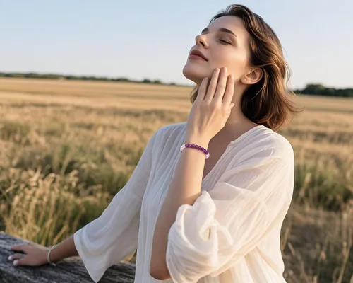 Vista 3 de Pulseras curativas para mujeres, cuentas de yoga antiansiedad, alivio del estrés, pensamientos curativos, pulseras de relajación, aromaterapia