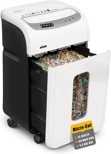 Vista 8 de VidaTeco Trituradora de papel micro cortado de 14 hojas para oficina