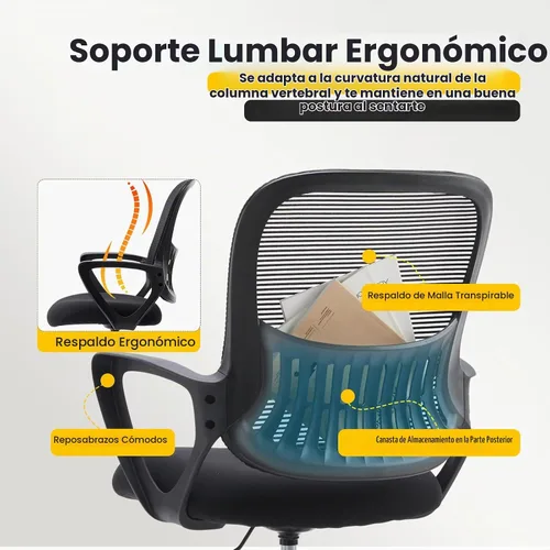 Vista 4 de Sweetcrispy Silla Alta de Escritorio de Dibujo - Taburete Alto Ergonómico para Computadora con Altura Ajustable y Cómodo Soporte Lumbar, Mostrador