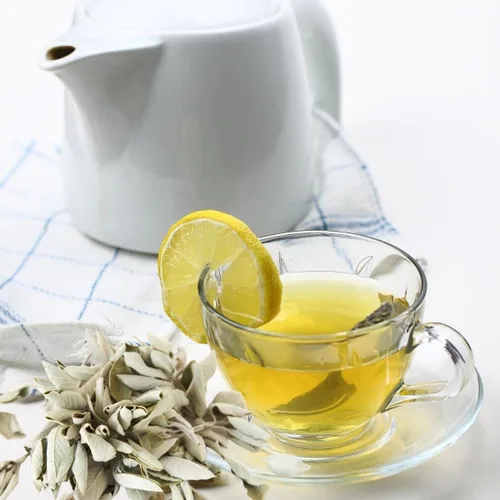 Vista 2 de Aceite aromático de té blanco y salvia (nuestra versión de la marca) (botella de 16 onzas) para hacer velas, hacer jabón, hacer tartas, aerosoles