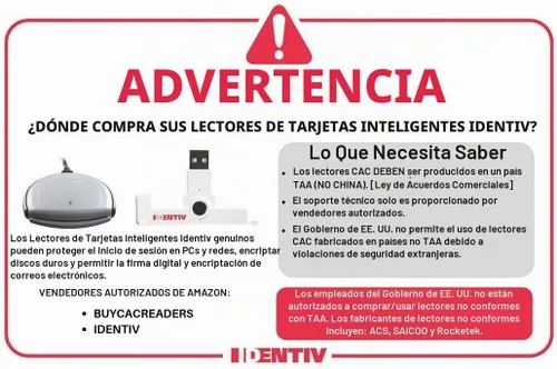 Vista 3 de Identiv uTrust 3700 F Lector de tarjetas inteligentes sin contacto (número de pieza: 905502-1)
