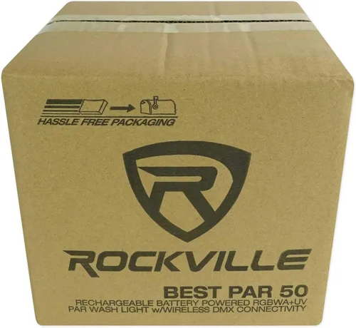 Vista 8 de (4) Rockville Best PAR 50 - Luces de lavado de batería inalámbricas DMX+384 Ch. Controller
