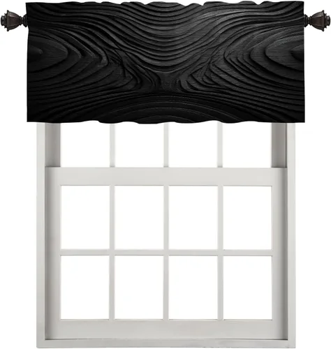 Vista 77 de Maritime Ocean Blackout Tier Curtains, Anchors Nautical Art Half Window Drapes for Kitchen with Rod Pocket,Room Darkening 2 Pack 26X24 Inches