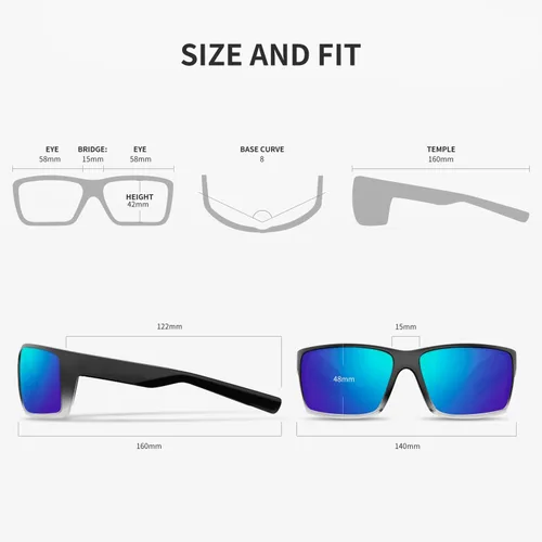 Vista 4 de SEEKWAY Polarized Sunglasses for Men Women Sports Outdoor Fishing Cycling Running Driving UV Protection TR90