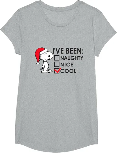 Vista 37 de Peanuts - Camiseta de Navidad fresca de Snoopy, Azul Blanco