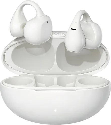 Vista 8 de M31 Auriculares inalámbricos de oreja abierta, con clip, ligeros, ajuste de 0.18 oz, control Omni Tap de gran alcance, sonido de 68 horas, Bluetooth