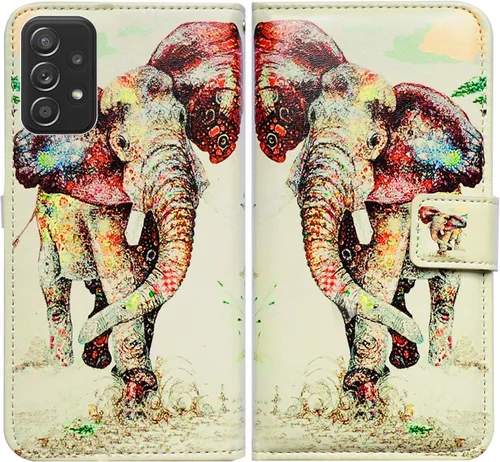 Vista 14 de Bcov Funda para Galaxy A52 5G, diseño de pájaro negro y verde con tapa para teléfono con ranura para tarjetas, soporte para Samsung Galaxy A52 5G