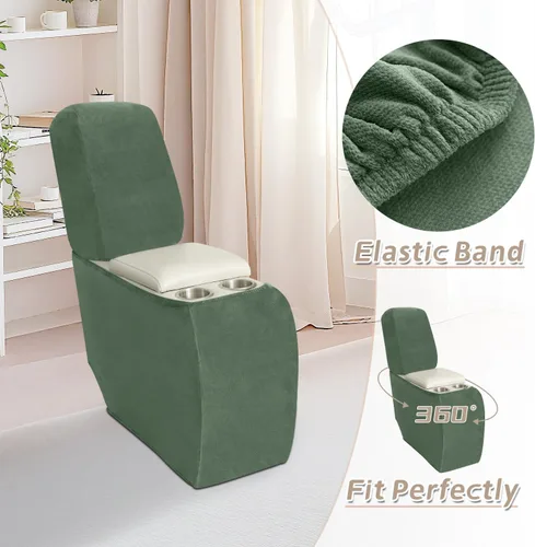 Vista 701 de Arfntevss Fundas de sofá seccional reclinable de terciopelo, Funda de sofá seccional de esquina para sofá reclinable, Funda elástica suave