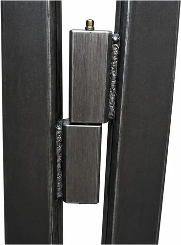 Vista 4 de JM Steel - Bisagra rectangular cuadrada de 6 pulgadas, soldadura, resistente, en barril de rodamiento de bolas de acero (par)