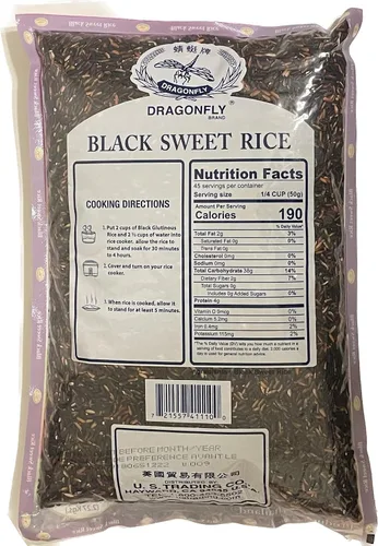Vista 2 de Dragonfly Arroz dulce negro, 5 libras, 80.0 onzas