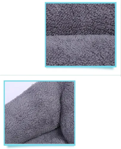 Vista 4 de Camas para perros pequeños, medianos y grandes, cama rectangular para mascotas, lavable, con estampado de leopardo, tamaño S
