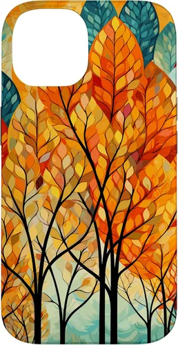 Vista 4 de Fall Theme & Autumn Leaves & Colorful Trees, Fall Colors Case for iPhone 16