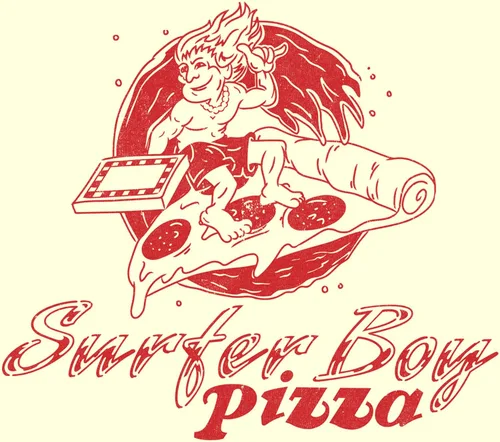 Vista 2 de Fifth Sun Stranger Things Surfer Boy - Camiseta de disfraz de pizza para hombre