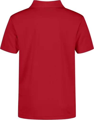 Vista 2 de IZOD Camisa polo de manga corta para uniforme escolar para niños, cierre de botón, material de rendimiento que absorbe la humedad