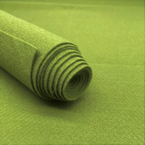 Vista 17 de Tela de fieltro acrílico, color verde manzana, 1 yarda, 72 pulgadas de ancho por 36 pulgadas de largo, fieltro artesanal