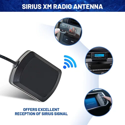 Vista 4 de Anina Antena de radio Sirius XM de 23 pies con magnético compatible con todos los receptores de radio satelital Sirius y XM, cable de alimentación