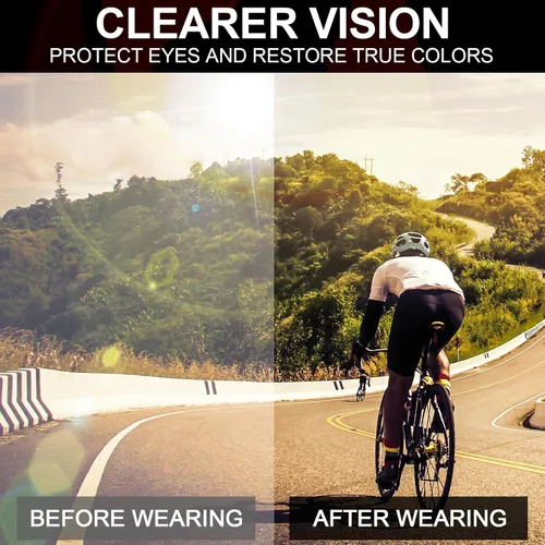 Vista 8 de ROIBEAO Gafas de Ciclismo Profesionales para Hombre y Mujer, Lentes de Sol Deportivos con Protección UV para Béisbol, Ciclismo, Correr, Conducir