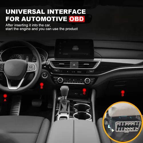 Vista 6 de Escáner OBD2 para Automóvil Herramienta de Diagnóstico, Lector Profesional de Códigos de Falla del Motor Auto OBD II con Reinicio, Probador