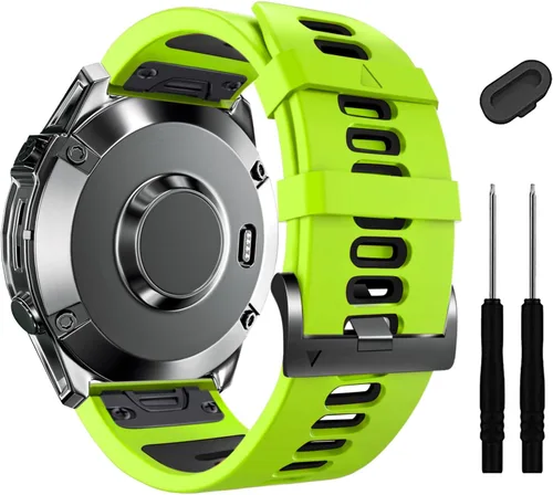 Vista 17 de ZPJPPLX Correa Quickfit de 0.866 pulgadas compatible con Garmin Fenix 8/7/6 epix Pro, correa de silicona para Fenix E/5 Plus/5/tactix quatix 8 7