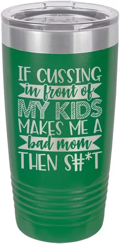 Vista 16 de Taza de viaje con pajita grabada a láser con citas divertidas de OnlyGifts.com