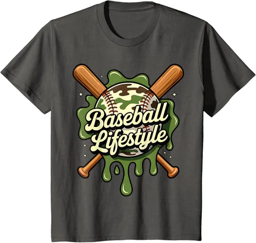 Vista 83 de Baseball Life Style 101 Apparel Youth Drip Baseball Boys Kid Camiseta