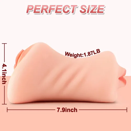 Vista 3 de Masturbador masculino Pocket Pussy 3 en 1, juguetes sexuales para adultos para hombres, estimulación del pene, juguete masturbador masculino con ano