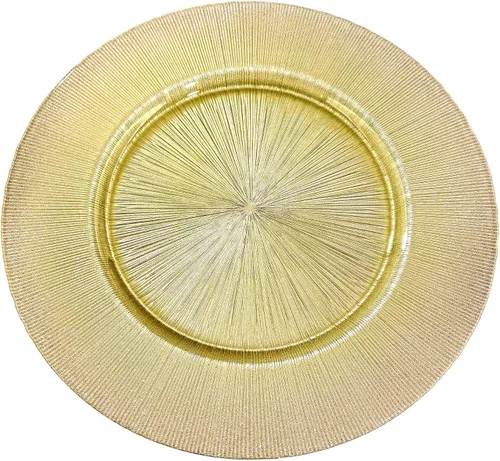 Vista 2 de Red Pomegranate PLACAS CARGADORAS RITZ S/4 GLITTER GOLD 13