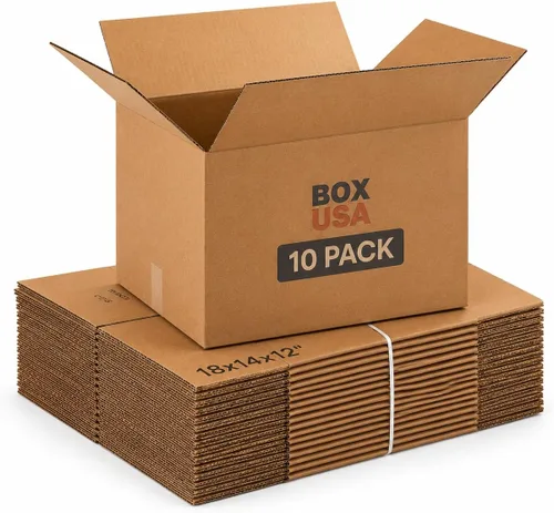 Vista 12 de BOX USA Cajas de cartón corrugado de 12 x 9 x 8, pequeñas de 12 pulgadas de largo x 9 pulgadas de ancho x 8 pulgadas de alto, paquete de 25 Envío