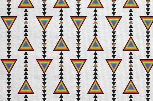 Vista 5 de Ambesonne Toalla tribal, diseño de triángulos de arte prehistórico, diseño de triángulos de flecha, antideslizante, absorbente del sudor, para yoga