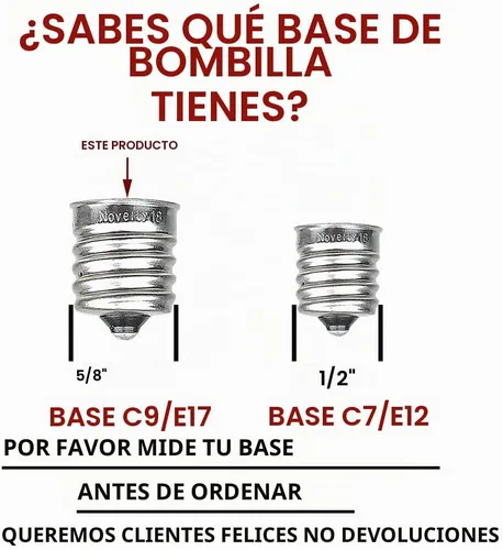 Vista 5 de Novelty Lights Paquete de 25 bombillas de repuesto de cerámica C9 para Multi