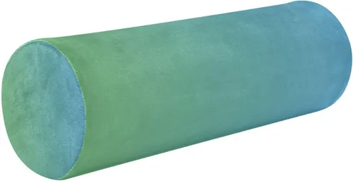 Vista 20 de Almohada cervical para el cuello con degradado azul y amarillo, almohada cervical con funda extraíble lavable, almohadas de cuello de espuma
