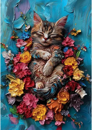Vista 7 de Anatolian Puzzle - Tocador de gatos, rompecabezas de 260 piezas, #3344
