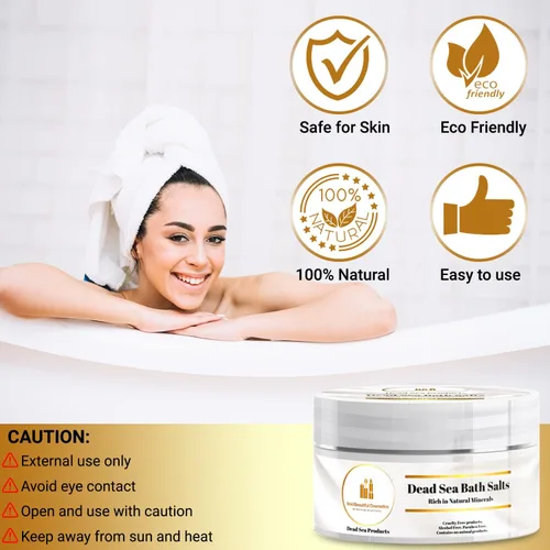 Vista 6 de Bold Beautiful Cosmetics - Sal de baño del mar muerto y remojo de pies por Bold Beautiful Cosmetics Natural Skin Rejuvenecimiento de la piel