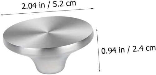 Vista 3 de HEMOTON Perilla de repuesto para tapa de olla, mango de tapa de sartén plana para ollas de cocina, agarres de mano de acero inoxidable