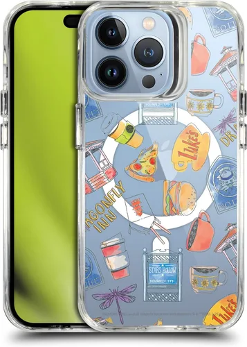 Vista 168 de Head Case Designs Gilmore - Funda negra a prueba de golpes con diseño de dibujos animados para niñas con licencia