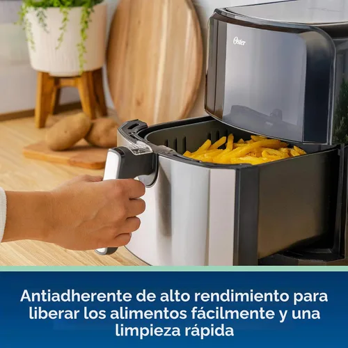 Vista 5 de Oster DiamondForce - Freidora de aire digital antiadherente XL de 5 cuartos de galón, 8 funciones con pantalla táctil digital